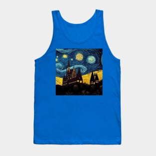 Starry Night Wizarding School Van Gogh Tank Top